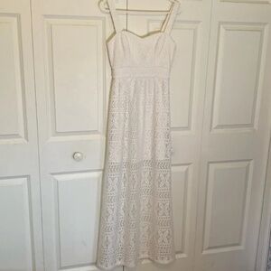 Betsey Johnson White Overlay Dress - Size 2